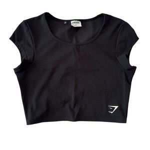 Gymshark Black Crop Top
